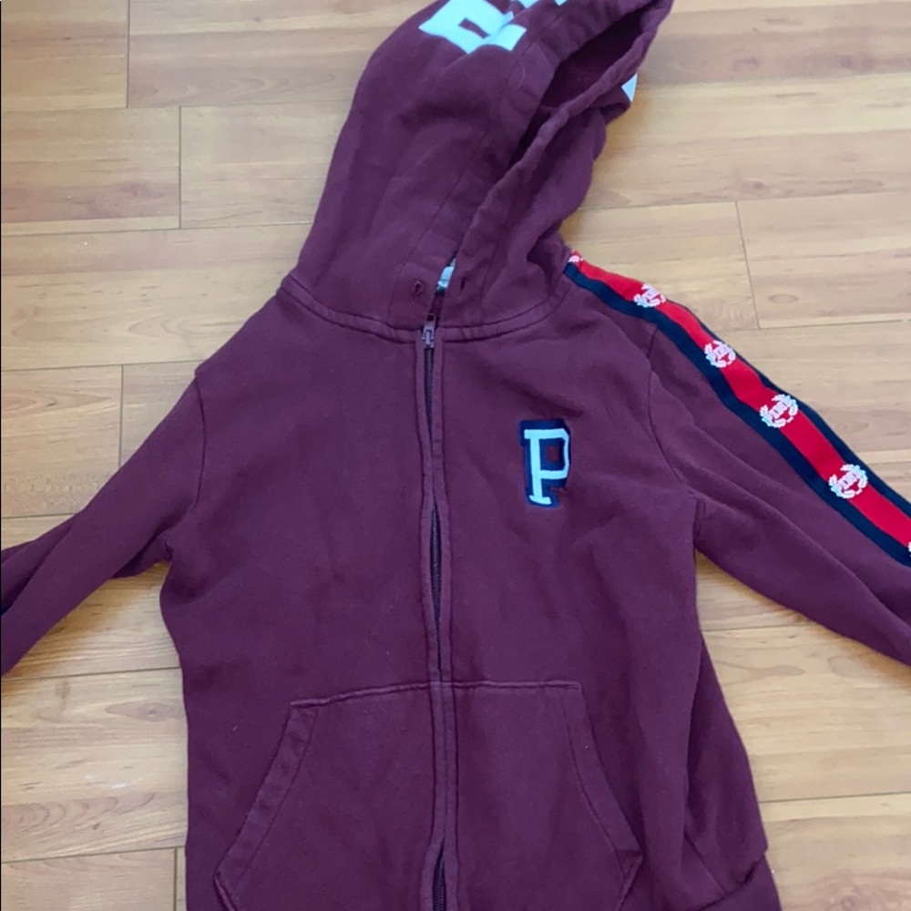 vs pink zip up hoodie